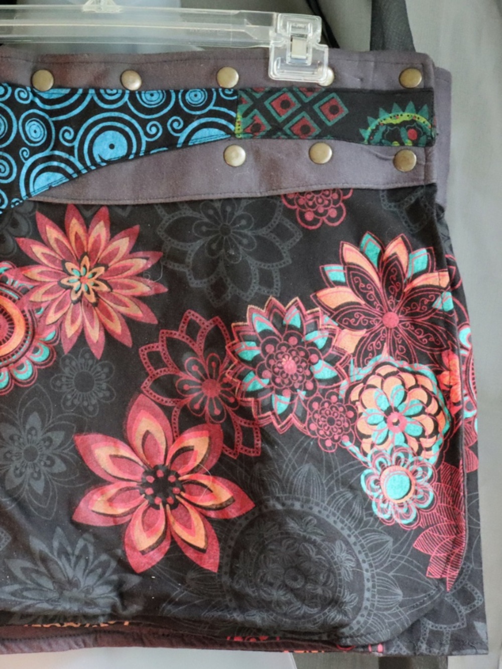 Boho Mini Wrap Skirt